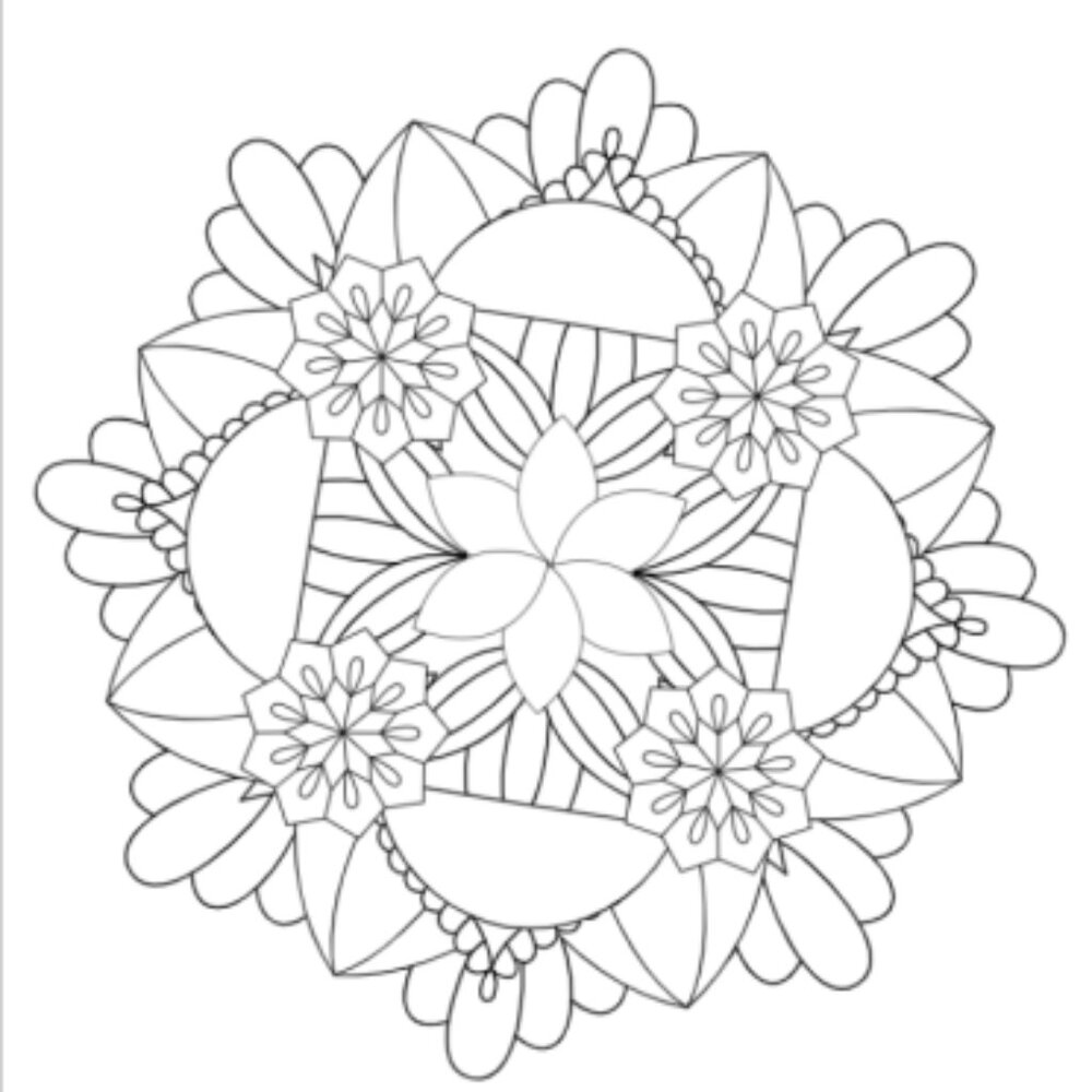 25 Fun Mandala Circles Coloring Book - Picture 11 of 13